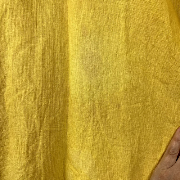 Amber Gohar Embroidered Dress Womens Small Yellow Midi Long Sleeve Floral - Picture 9 of 10